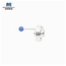 1/2"-4" SUS 304/316L Sanitary Stainless Steel Thread Manual Control Valve Butterfly Valve With pul Handle For water